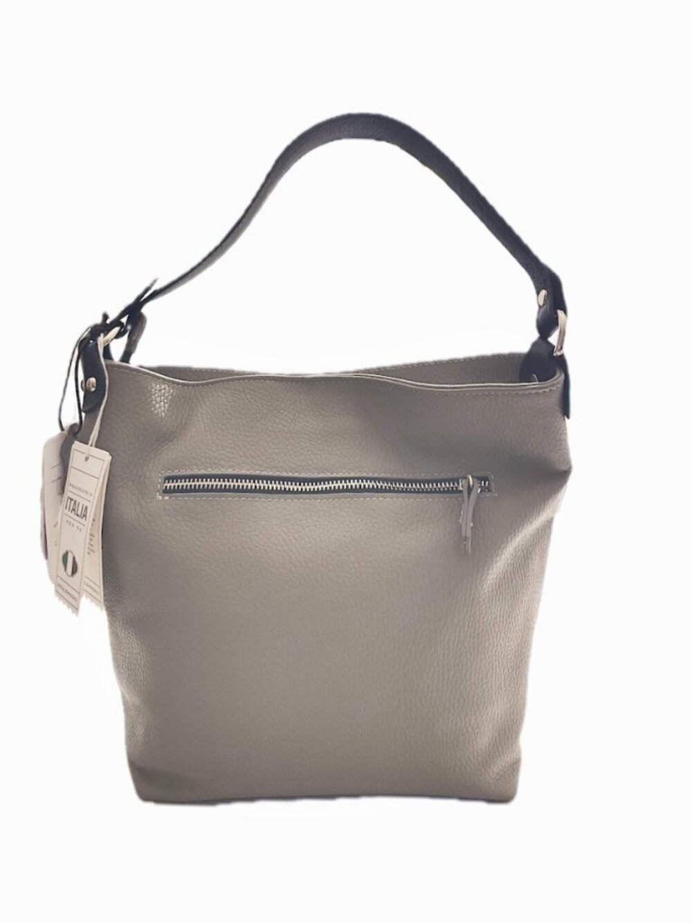 Valentina Italian Leather Bucket Handbag Crossbody Shoulder Hobo Bag NEW